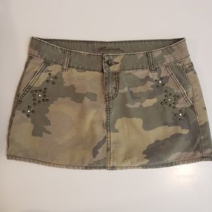 💚CAMO JEAN MINI SKIRT💚